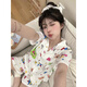 
Fan Miaoli Japanese three-piece set crayon Shin-shiba pajamas for women in summer day thin short-sleeved trousers cute cartoon student home clothes KK-14123 [Short-sleeved] three-piece set M [Suggested 80-100Jin [Jin equals 0.5 kg]]