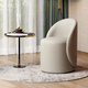 
Tingshi French light luxury bedroom high-end makeup stool internet celebrity simple backrest dressing table chair for girls single sofa [rotating] high back thumb beige-cat scratching leather