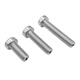 Bingneng 304 stainless steel DIN7984 thin head hexagonal vacuum hollow screw exhaust threading through hole screw bolt M10*45 (5 pieces) aperture 3.0