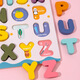 Meine digitalen Buchstaben von hölzernen Kindern mit Basiskarten-Puzzle-Handkennzeichen Frühschulbildung kognitiver montierter Baustein Puzzle Spielzeug Handkennwort Digitales Modell Digitales Modell