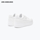 Ann Andelman [gleiches Modell in Prominenten] Arcade Blanc Dick-Soled White Schuhe Lederhöhenhöheschuhe weiß (Fersenhöhe 5 ~ 6 cm) 37