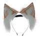 WEISHINI Rechargeable Plush Hair Accessories Comic Exhibition Movable Simulation Fox Ear Headwear Removable Electric Ear Headbands Animal Ears Removable Automatic Touch Gravity Sensing Motor B00-206