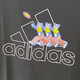 阿迪达斯 （adidas）短袖T恤女装夏季新款印花Logo运动服卡通熊猫图案休闲圆领衫 IP3937深灰 S
