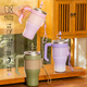 Keith Kaisi reines Titanium Wasserbecher Wärmeisolierung und Anti-Scenen-Titan-Dopamin-Strohbecher Juice Cup 1L Home Outdoor Sports Water Cup Ti3271 ​​Titanium Stroh Cup (nicht gebrannt) 1L
