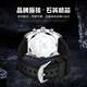 Olius Swiss brand luminous multifunctional silicone tape quartz watch men's waterproof men's watch simple sports fashion trend Li9911 black tape rose black men