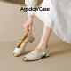 
Agsdon Mary Jane Women's Shoes New Summer New Chinese Pearl Light Mouth Single Shoes with Skirt Single Shoes P551275 m 38
