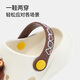 
B.Duck little yellow duck children's shoes children's hole shoes men's outdoor waterproof non-slip sandals for children in summer. Yellow size 25 suitable for foot length 14.0-14.7cm