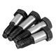Jingxuan 8.8 grade reamed hole bolt plug and screw hole making bolt GB27 external hexagonal positioning plug screw M6*25 (10 pieces)