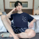 欧妙妤睡衣男夏季薄款短袖短裤可外穿休闲男士加大码凉感家居服套装 9928# L 【建议100-120斤】