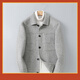 Doberman double-sided wool jacket men's short British Albaka alpaca wool coat wool coat gray XL