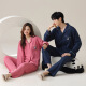 Dan Nanwei pajamas couple pure cotton spring and autumn long sleeves large size thin summer casual outdoor wear men and women home clothing suit 02D16802 M women-