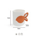 
Village girl wash mouth cup household plastic brush cup student dormitory cup wash cup thickened high quality contrast color 9276 white