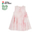 Jnby von Jnby Jiangnan Buddies Baby Krawatte Farbstoff komfortable ärmellose Kleid unregelmäßige Spitzenmädchen Baby Sommer Yo4g12250 690/gemischtes Pulver 100 cm