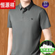 
Hengyuanxiang new mulberry silk short-sleeved T-shirt men's clothing with fat plus size summer lapel fat loose ice silk POLO shirt men 9905 black M 165 [recommended 110Jin [Jin equals 0.5 kg] below]