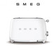 SMEG Multifunctional Retro Toaster Toaster Toaster Home Heating Breakfast Machine Pure White 4-Slice Toaster