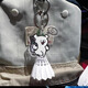 Oein Line Welpe Badminton Anhänger Keychain Ladies Anhänger Keychain High-Wert-Cartoon Schultasche Anhänger [Linie Welpe Badminton Anhänger]