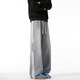 
Black box white American three-bar straight jeans men's spring and summer new loose trendy brand washing wide-leg pants casual trousers WKXS-K1047 black 3XL
