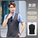 续印高端台球厅马甲工作服定制印logo比赛专用服装俱乐部教练背心工装 【男款】MQ-611西装马甲 灰色 M