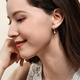 APM MONACO water drop earrings silver white earrings for women 925 sterling silver AE13757OX small and exquisite niche birthday gift