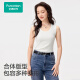 全棉时代（PurCotton）2025夏女士棉线背心 175/96A 白色,1件装 白色 L (165)