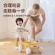 Kidpop bébé Walker Trolley Baby Walker Toy Yet Year Gift Retro Red_ [Bloc de bois massif]