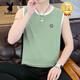 
Playboy (PLAYBOY) 2025 summer new men's ice silk striped vest quick-drying men's tops plus fat plus large size sleeveless T-shirt 9903 vest--Khaki M 90-120Jin[Jin equals 0.5 kg]