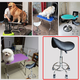 Special lift and swivel chair for pet grooming table, dog grooming table, saddle stool, pet shop hair trimming and styling chair, beauty styling lift and swivel chair (black)
