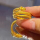 RSRDDY old Phoenix 5G three-circle dragon-shaped ring new Panlong 999 animal year 18k gold refers to three circles