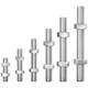 Tianzhuo Hardware 304 stainless steel fully threaded screw nut set combination threaded rod screw stud threaded rod bolt nut screw M16*100 1 set