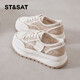 Sábado; ST/SAT Women's Shoes for Summer Fisherman's Shoes Fisherman para mujeres 2025 Nuevo pequeño estilo de fragancia Mesh Avalte, transpirable Zapatos de una sola vela de otoño SSC1112A02 Aprecadía Color de 5 cm Aumento de altura y adelgazamiento 36