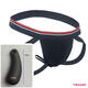 
Xin Youjie Sexy Men's Thong Black Combination N16 Legs Temptation Anal Plug Underwear T-Pants SS Fingertips (Silicon) Size 28-32