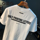 Camiseta de manga corta GLXLG Camiseta para hombres impresión de tierras de moda de peso pesado 2025 Summer delgado de camiseta de media manga mimediar