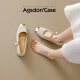 
Agsdon Mary Jane Women's Shoes New Summer New Chinese Pearl Light Mouth Single Shoes with Skirt Single Shoes P551275 m 38