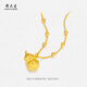 Zhou Taisheng Gold Gourd Pendant Pure Gold Hard Gold Fulu Pendant Necklace Birthday Gift for Girlfriend 0.85g