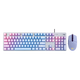 
Logitech K845 mechanical keyboard and mouse set G102 wired e-sports game keyboard and mouse keyboard PBT office desktop K845-Kulomie keycap + G102 second generation purple-+Logitech table pad TTC-red axis-[Game player selection] x No x official