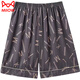 
Catman (MiiOW) men's pajama pants for summer thin ice silk casual size plus fat shorts home pants loose pajama pants middle-aged and elderly shorts double pocket ice silk C698 L 100-120