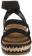 Steve Madden Girls Krissy, Black Black 5 Big Kid