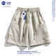 Base de la NASA Japonés Retro Retro Policita Shorts Shorts Hombres de verano