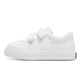 Huili Boys 'White Shoes 2024 Frühlings- und Herbst -neue Leder Gesicht Jungen weiß lässige Schüler Kinderschuhe Kinderbrettschuhe Silber 838 Leder Gesicht vier Saisons 37 Innere Länge 23/Geeignete Fußlänge 22,5 cm