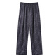 Catman Ice Silk Pyjama Pantalon pour un pantalon mince d'été pour hommes 2025 Un nouveau pantalon à patte droite peut être porté avec un pantalon d'accueil de grande taille lâche 15907 L [100-120jin suggéré [Jin est égal à 0,5 kg]]]