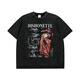 Nyckjk National Trend Retro Imprimé Old à manches courtes Shirt Small Coldolline x6630 X6630 M