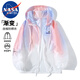 NASA MARVEL防晒衣男轻薄夹克外套夏季防晒服透气速干冰感皮肤衣 灰色 XL