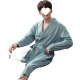 FHHUABD酒店睡袍纯棉男士四季通用家居服春秋款2025年新款浴袍中长款浴衣 RTYU男士16834 4XL 男款