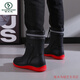 Bottes de pluie Woodpecker 2025 Nouvelles chaussures imperméables en velours pour les chaussures en caoutchouc pour femmes non glissantes