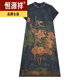 
Hengyuanxiang high-end Chinese style silk dress for women in summer daily wearable improved cheongsam mulberry silk mother long skirt Green 9761 M 95-105Jin [Jin equals 0.5 kg]