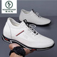 Holzpecker-Herrenhöhenhöheschuhe unsichtbare innere Höhe Erhöhen Sie 6 cm atmungsaktives Sommer Casual White Schuhe Erhöhung 8 cm Geschäft Herrenschuhe Lederschuhe 898 Weißes Leder + (6 cm Höhe erhöhen) Four Seasons 40
