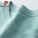 皮尔卡丹（pierre cardin）2025新款春秋夏季棉七分袖t恤女中袖宽松时尚显年轻体恤上衣 2024W6172冰蓝 中袖2025 L (建议105-120斤)