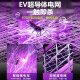 康铭4000V电蚊拍充电式大网面家用强力手柄加长伸缩折叠灭蚊灯灭蚊拍 4000V+12颗紫光+数显+3893