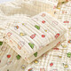 Pure cotton high density Class A newborn baby gauze bath towel baby blanket kindergarten nap blanket wrap wrap cat fish four layers high density 70*90cm