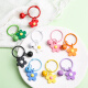 Kunsui Children's Day Colorful Star Acrylic Keychain Pendant Diy Keychain Ornament Fresh Couple Packaging Ornament Small Flower Keychain [Random Color Mixed 10 Packs]